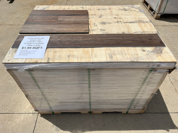 $1.99 Sqft. - Main Line Luxury Vinyl Plank Flooring Click & Lock 4.5mm 12mil M-A493