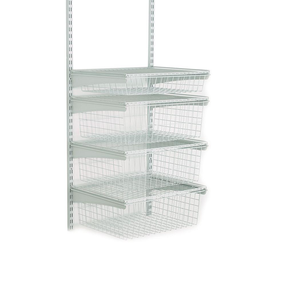 ClosetMaid 3-Tier Shoe Organizer, White