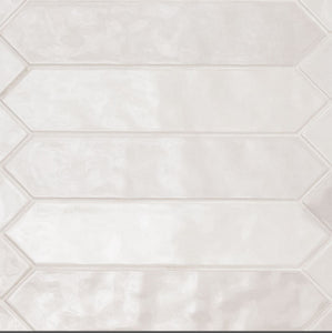 Renzo Dove Pickett Ceramic Tile 3 in. x 12 in. Glossy Porcelain Wall Tile (5.5 sq. ft./Case) MSI T-G