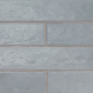 Renzo Sky Ceramic Tile 3 in. x 12 in. Glossy Porcelain Wall Tile (5.5 sq. ft./Case) MSI T-G