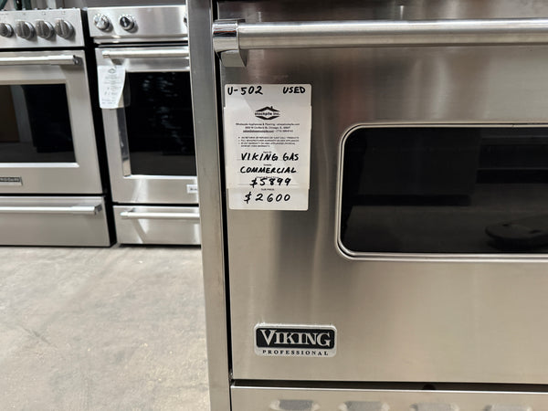 Viking - Professional 5 Series 4.0 Cu. Ft. Freestanding Gas Convection Range - Stainless Steel - H Certified Refurbished