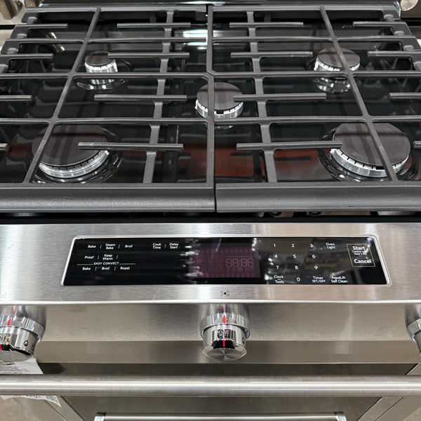 KitchenAid -30-Inch 5-Burner Gas Slide-In Convection Range - H Certified Refurbished