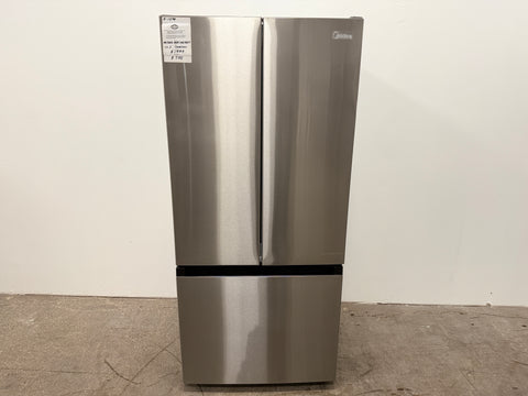 New: Scratch & Dent -Midea MRF18B4AST 18.4 cu. ft. French Door Bottom Freezer Refrigerator Stainless Steel / N-1034