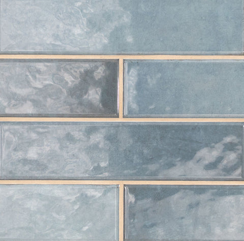 Renzo Denim Ceramic Tile 3 in. x 12 in. Glossy Porcelain Wall Tile (5.5 sq. ft./Case) MSI T-G