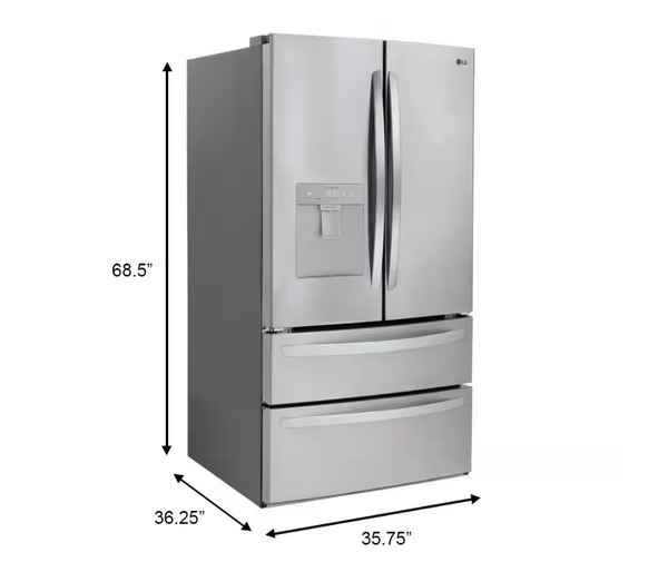 LG LRMWS2906S 29 cu. ft. French Door Refrigerator with Slim Design Water Dispenser Stainless Steel
