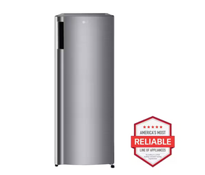 LG 20.63 in. W. 6 cu. ft. Single Door Top Freezer Refrigerator with Inverter Compressor & Pocket Handle in Platinum Silver