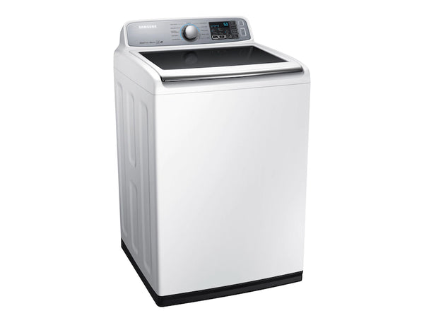 NEW: Samsung 5.0 cu. ft. High-Efficiency Top Load Washer in White, ENERGY STAR + Samsung Gas Dryer with Steam , 7.4 cu.ft