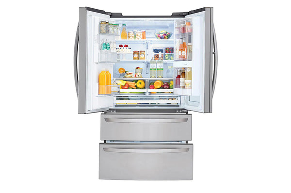 LG Electronics 28 cu. ft. 4-Door French Door Smart Refrigerator with Ice and Water Dispenser in PrintProof Stainless Steel
