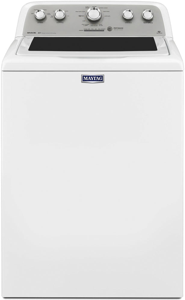 USED: Maytag - 4.3 Cu. Ft. High Efficiency Top Load Washer with Optimal Dispensers - White