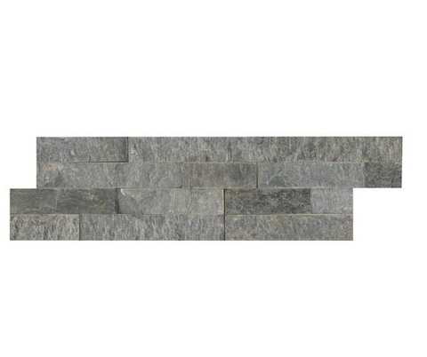 Salvador Platinum Stacked Stone Panel 6 in. x 24 in. Natural Quartzite Wall Tile (8 sq. ft. / case) by MSI Pallet