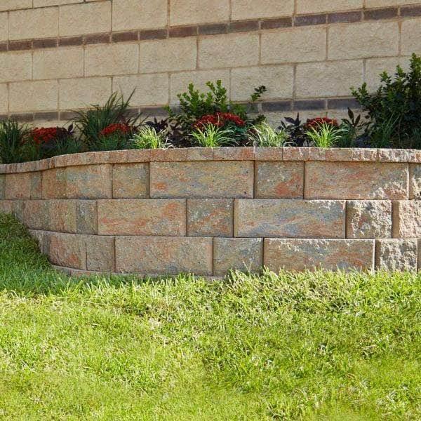 Pavestone RockWall Large 6 in. x 17.5 in. x 7 in. Palomino Concrete Retaining Wall Block (48 Pcs. / 34.9 Face ft. / Pallet)