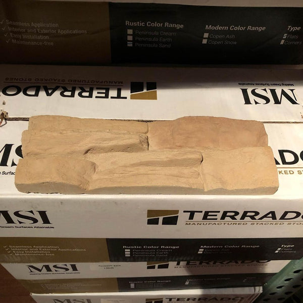 MSI Terrado Manufactured Stacked Stone Peninsula Sand (14 cases/ 84sqft.)