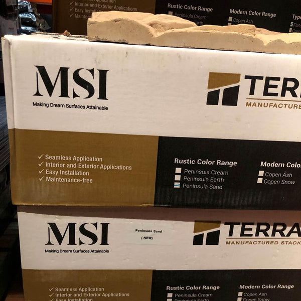 MSI Terrado Manufactured Stacked Stone Peninsula Sand (14 cases/ 84sqft.)