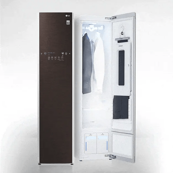 NEW: LG Electronics H Styler Smart Steam Closet in Espresso Dark Brown with Steam and Sanitize Cycle