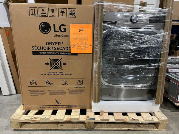 NEW: LG 5.2 cu. ft. Mega Capacity Front Load Washer and 9.0 cu. ft. Mega Capacity ELECTRIC Dryer with Built-In Intelligence Model  WM8980HVA | DLEX8980V