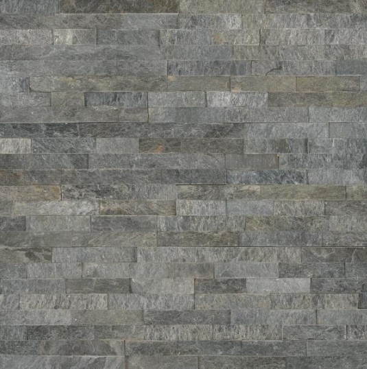 Salvador Platinum Ledger Panel 6 in. x 24 in. Natural Quartzite Wall Tile (8 sq. ft./Case) by MSI