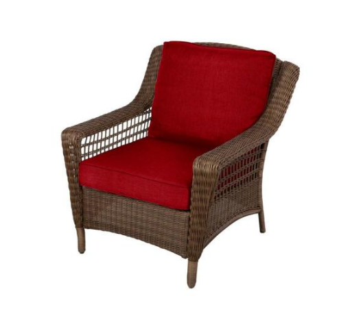 Cambridge Brown Wicker Outdoor Patio Lounge Chair