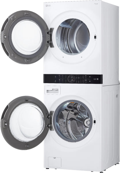 NEW: LG Electronics 27 in. WashTower Laundry Center with 4.5 cu. ft. Front Load Washer and 7.4 cu. ft. Electric Dryer with Steam in White