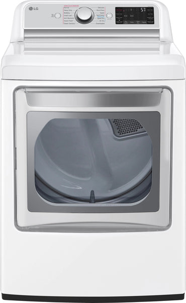 NEW: LG Electronics 7.3 cu. ft. Ultra Large White Smart Gas Vented Dryer with EasyLoad Door and Sensor Dry, ENERGY STAR
