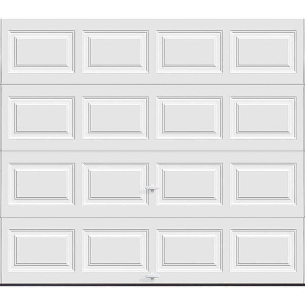 Clopay Classic Collection 8 ft. x 7 ft. 6.3 R-Value HDS Insulated Solid White Garage Door