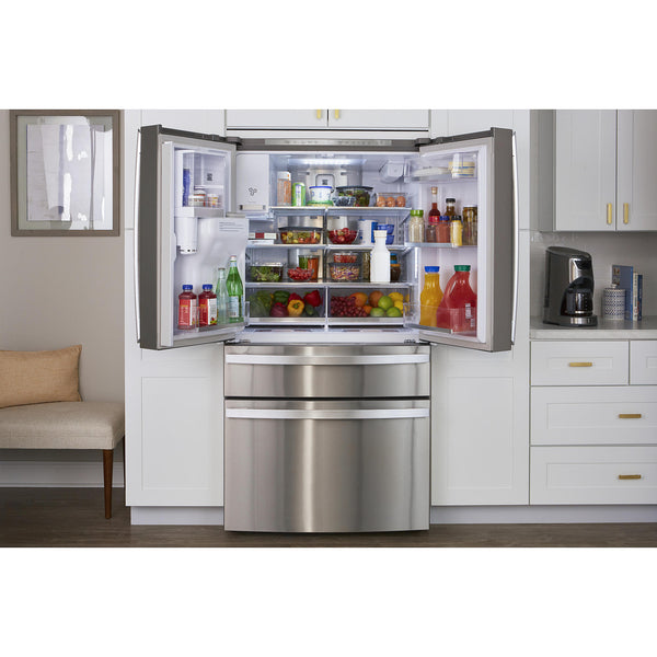 NEW: Kenmore Elite 73335 29.6 Cu. Ft. 4-Door Smart French Door Refrigerator - Fingerprint Resistant Stainless Steel