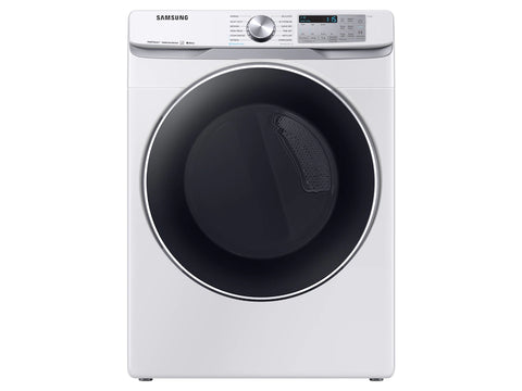 NEW: Samsung - 7.5 cu. ft. Smart Electric Dryer with Steam Sanitize+ - White Model:DVE45B6300W