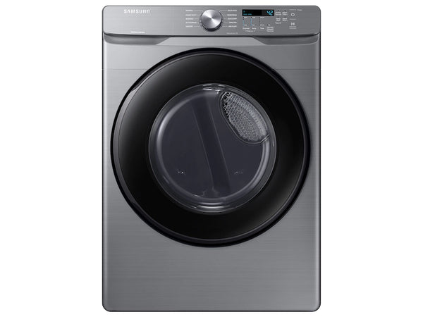 NEW: Samsung 4.5 cu. ft. High-Efficiency Front Load Washer with Self-Clean+ in Platinum + Samsung 7.5 cu. ft. Stackable Vented Gas Dryer with Sensor Dry in Platinum