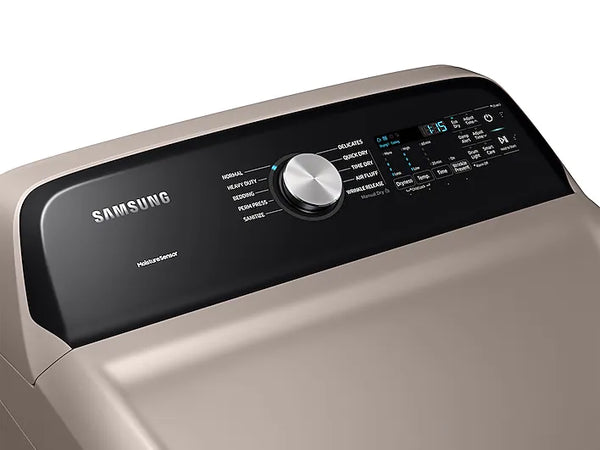 NEW: Samsung 7.4 cu. ft. Smart Electric Dryer with Steam Sanitize+ in Champagne DVE52A5500C / DVE52A5500C/A3