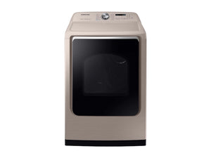 NEW: Samsung 7.4 cu. ft. Vented Gas Dryer with Steam Sanitize+ in Champagne DVG54R7600C/A3