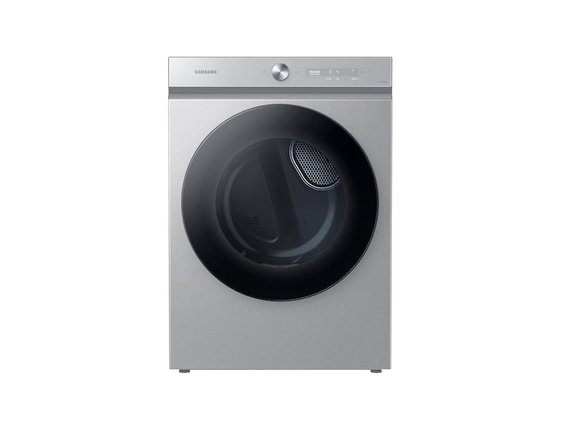 NEW: Samsung Bespoke 7.6 Cu. Ft. Silver Steel Ultra Capacity Electric Dryer With Super Speed Dry And AI Smart Dial - DVE53BB8700TA3