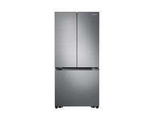 NEW: Samsung  17.5 cu. ft. 3-Door French Door Smart Refrigerator in Stainless Steel, Counter Depth