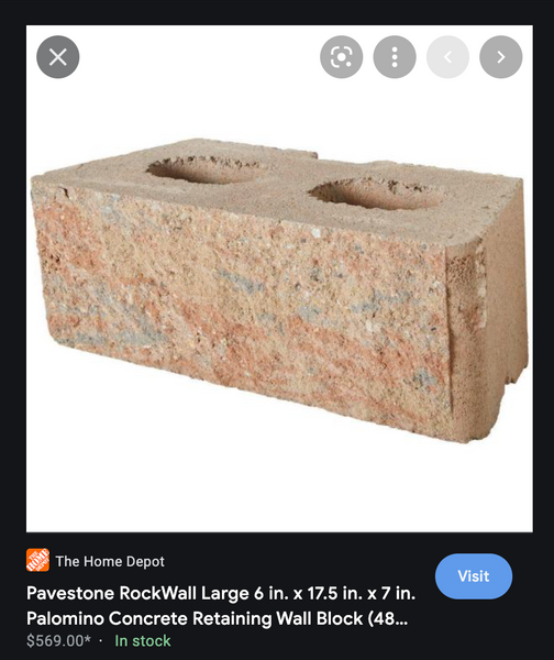Pavestone RockWall Large 6 in. x 17.5 in. x 7 in. Palomino Concrete Retaining Wall Block (48 Pcs. / 34.9 Face ft. / Pallet)