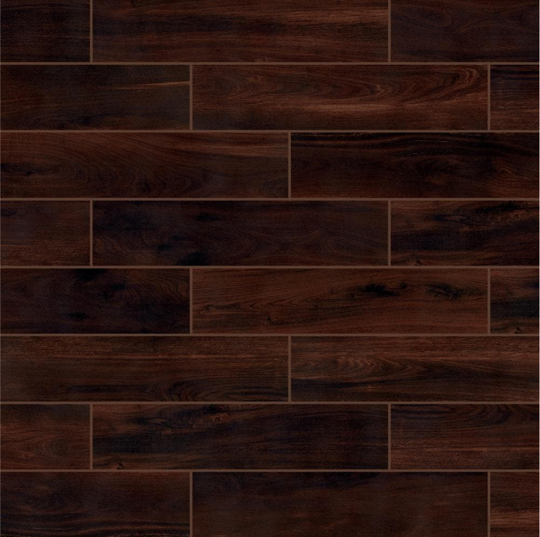 Florida Tile Home Collection Beautiful Wood Cherry 8 in. x 36 in. Porcelain Floor and Wall Tile (13.6 sq. ft./Case)