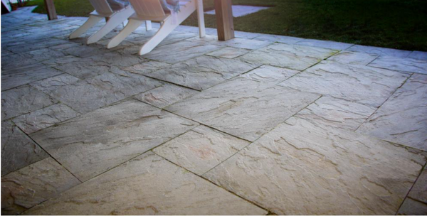 Nantucket Pavers Patio-on-Pallet 12inx24in + 24inx24in Concrete Gray Pavers (36 pieces/96 sqft)