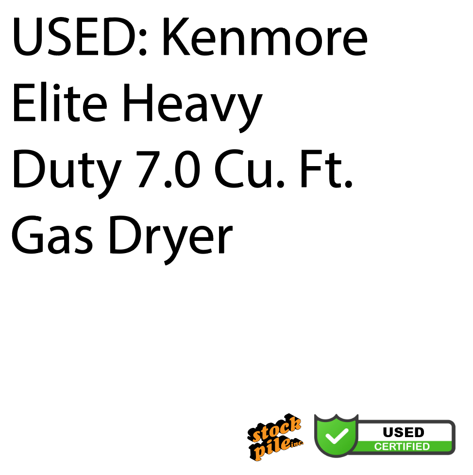 USED: Kenmore Elite Heavy Duty 7.0 Cu. Ft. Gas Dryer