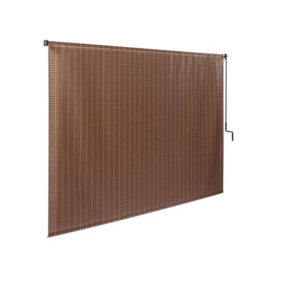 Alderwood Cordless UV Protection Polypropylene Wand Operated Roller Shade 96 in. W x 72 in. L by Coolaroo
