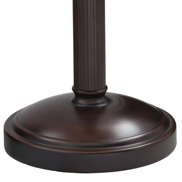 15 in. Oil Rubbed Bronze Bankers Lamp with Pull Chain by Hampton Bay