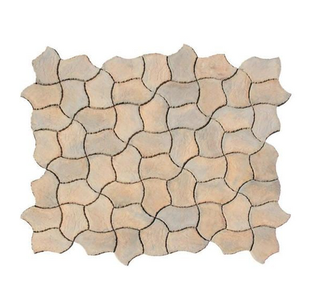 Berkshire 13 in. x 19 in. Tan Variegated Irregular Paver Kit (60-Pieces per Pallet) by Nantucket Pavers Pallet