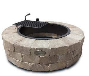 Grand 48 in. Fire Pit Kit in Santa Fe with Cooking Grate by Necessories Pallet