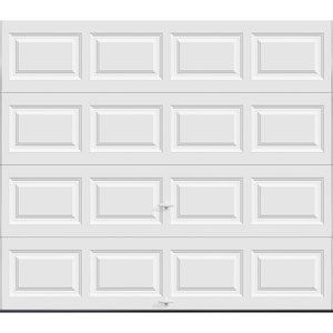 Classic Collection 8 ft. x 7 ft. 6.5 R-Value Insulated Solid White Garage Door