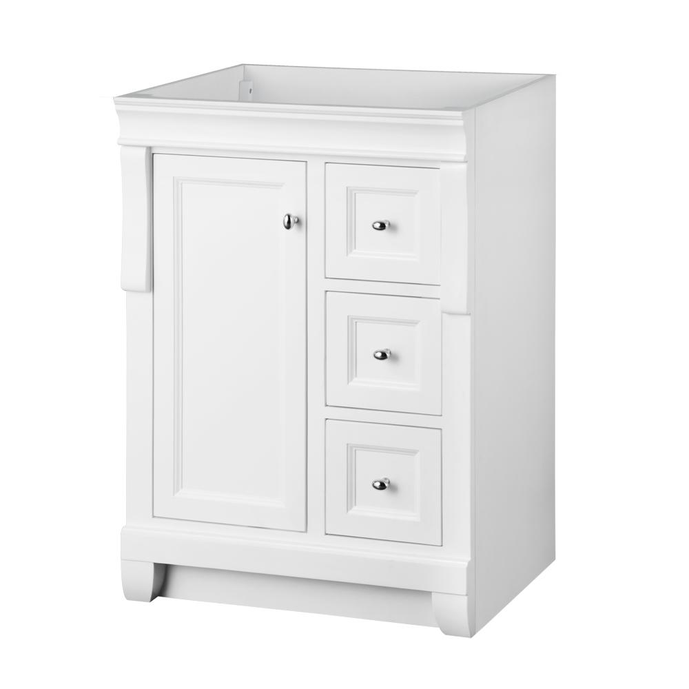 Home Decorators Collection Naples 24 in. W x 21.63 in. D Bath Vanity Cabinet Only in White