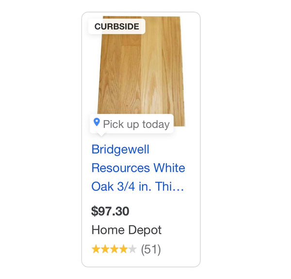 White Oak 3/4 in. Thick x 2-1/4 in. Wide x 84 in. Length Solid Hardwood Flooring (19.5 sq. ft. / case) by Bridgewell Resources Pallet
