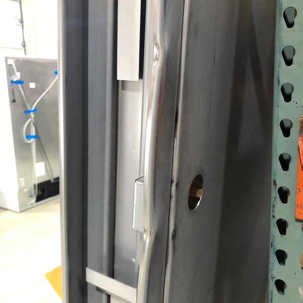 36 in. x 80 in. Fire-Rated Gray Left-Hand Flush Steel Prehung Commercial Door with Welded Frame, Deadlock and Hardware by Armor Door