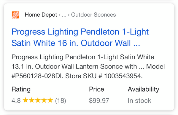 Pendleton 1-Light Satin White 16 in. Outdoor Wall Lantern Sconce with Antique Silver Accents by Progress Lighting