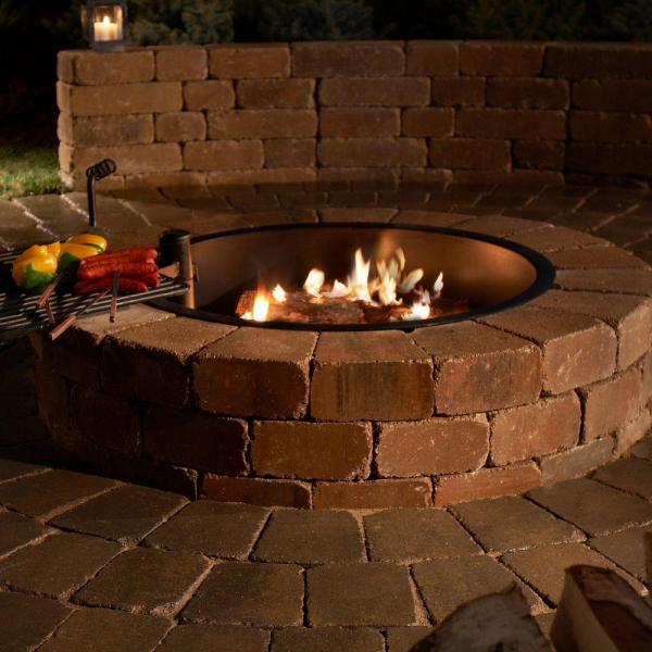 Necessories Grand 48 in. Fire Pit Kit in Santa Fe with Cooking Grate