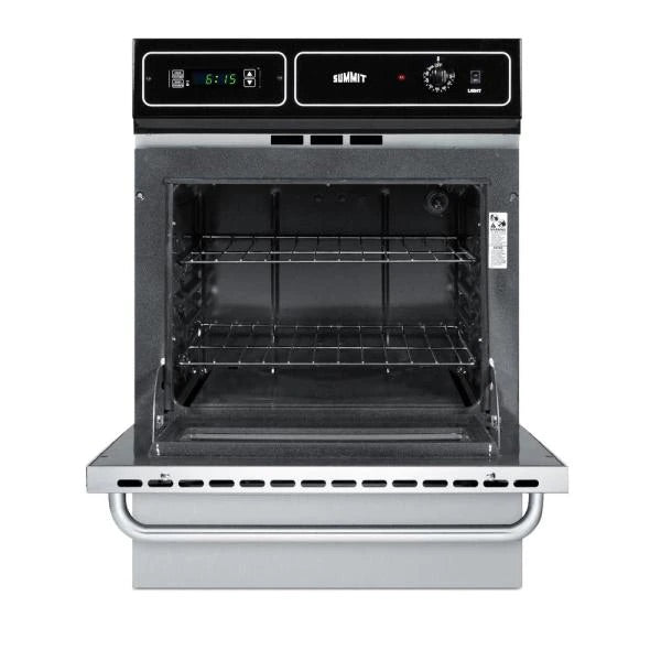 Summit Appliance 24 in. Single Gas Wall Oven in Stainless Steel