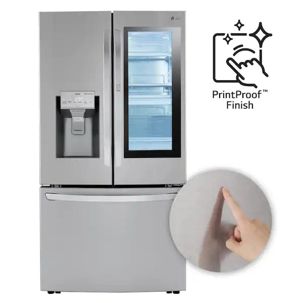NEW: LG Electronics 30 cu. ft. French Door Smart Refrigerator, InstaView Door-In-Door, Dual Ice with Craft Ice in PrintProof Stainless Steel