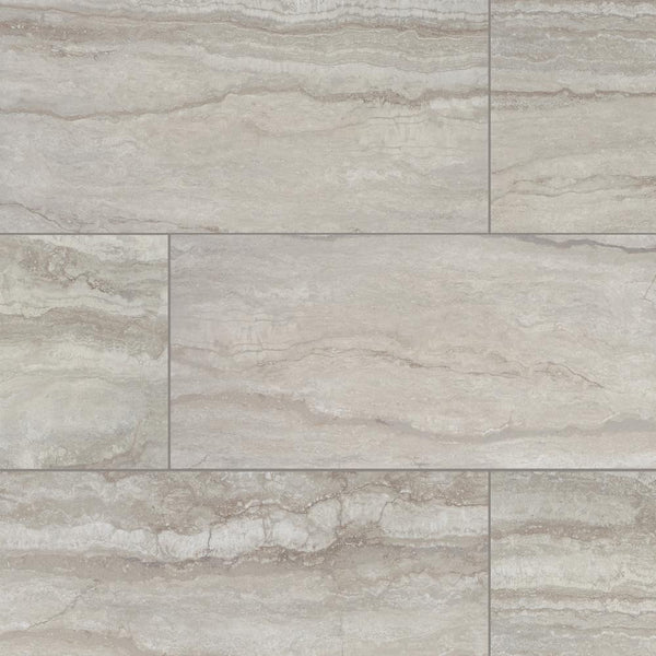 Vettuno Greige 12 in. x 24 in. Glazed Porcelain Floor and Wall Tile (280.80 sq. ft. / 18 cases ) by Marazzi