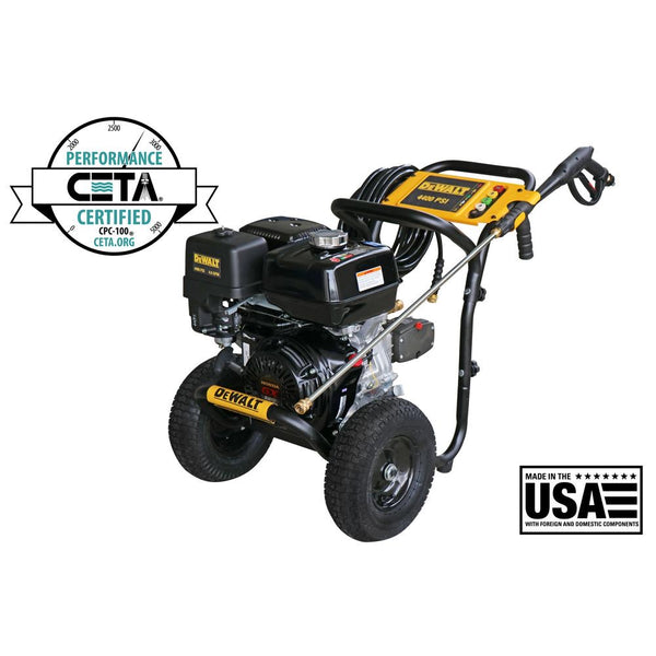 DEWALT 4400 PSI at 4.0 GPM Gas Pressure Washer Powered by Honda with AAA Triplex Pump California Compliant