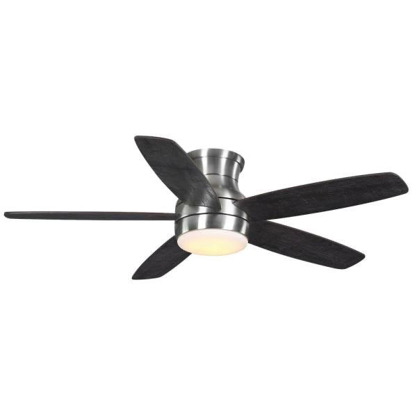 Ashby Park 52 in. White Color Changing Integrated LED Brushed Nickel Ceiling Fan with Light Kit and Remote Control by Home Decorators Collection